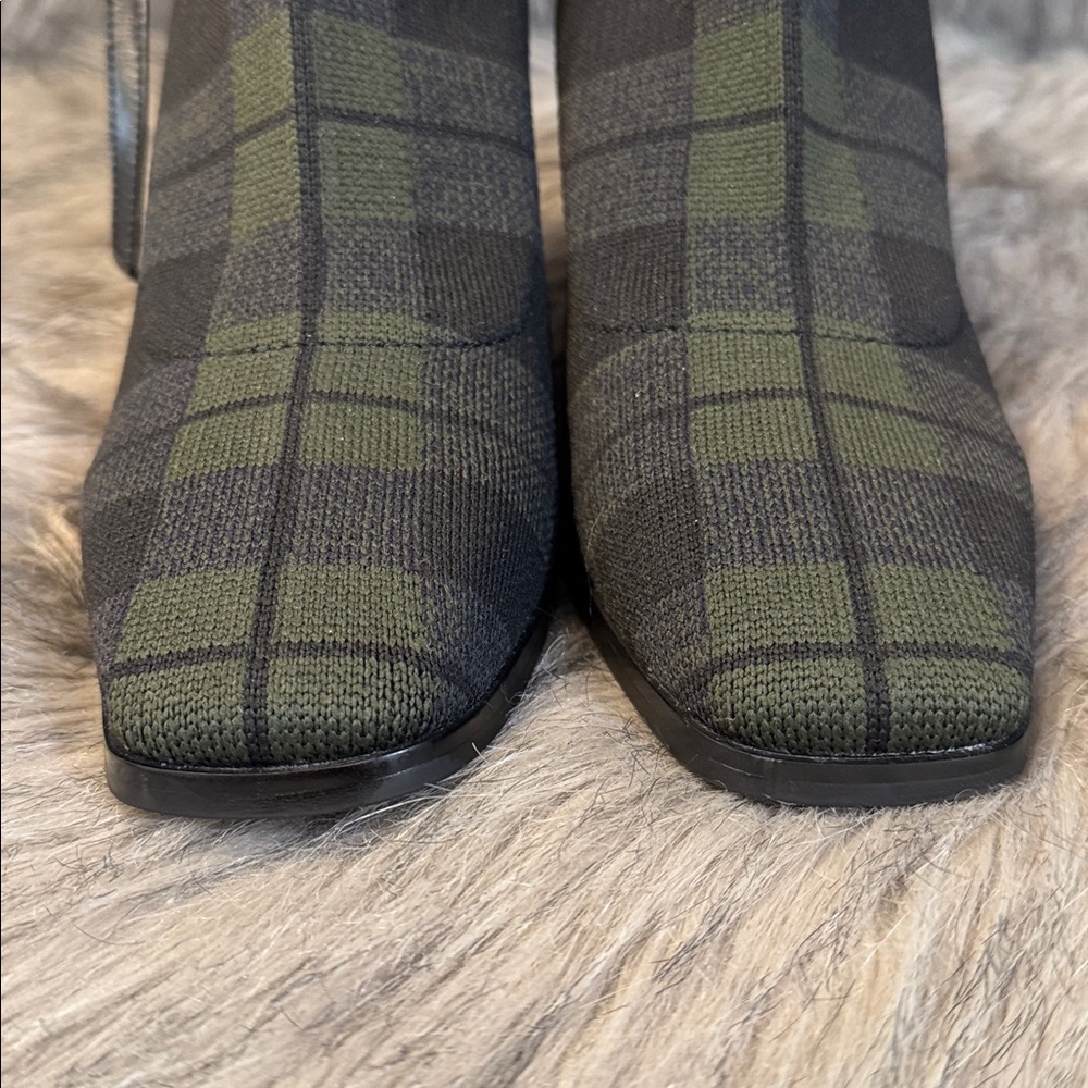 Cozy Island Stylish Black and Green Women's Ankle Boots Size 7 - Picture 4 of 9